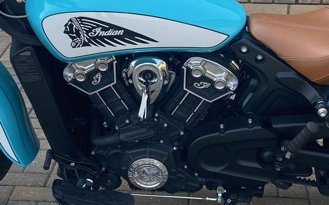 2021 Indian Motorcycle® Scout® ABS Icon Arizona Turquoise/Pearl White