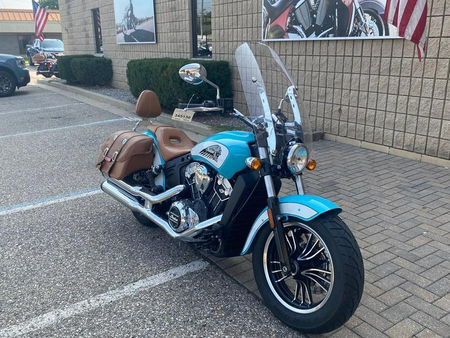 2021 Indian Motorcycle® Scout® ABS Icon Arizona Turquoise/Pearl White