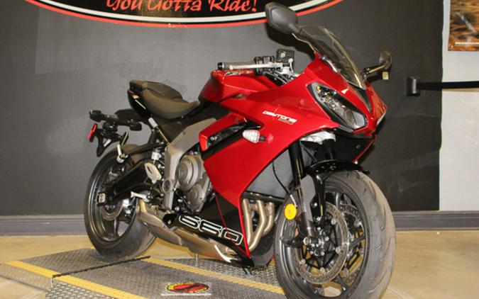 2025 Triumph Daytona 660 Carnival Red/Sapphire Black 660