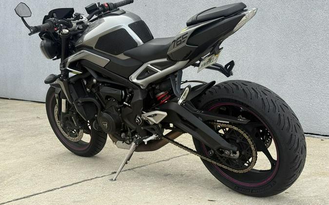 2024 Triumph Street Triple 765 R Silver Ice