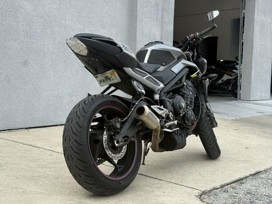 2024 Triumph Street Triple 765 R Silver Ice