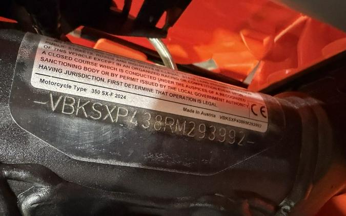 2024 KTM 350 SX-F