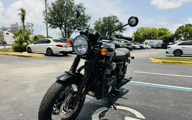 2023 Triumph Bonneville T120 Black Sapphire Black / Matte Sapphire Black