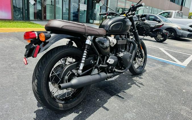 2023 Triumph Bonneville T120 Black Sapphire Black / Matte Sapphire Black