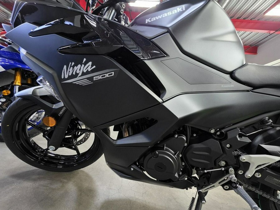 2026 Kawasaki Ninja 500 ABS Metallic Flat Spark Black