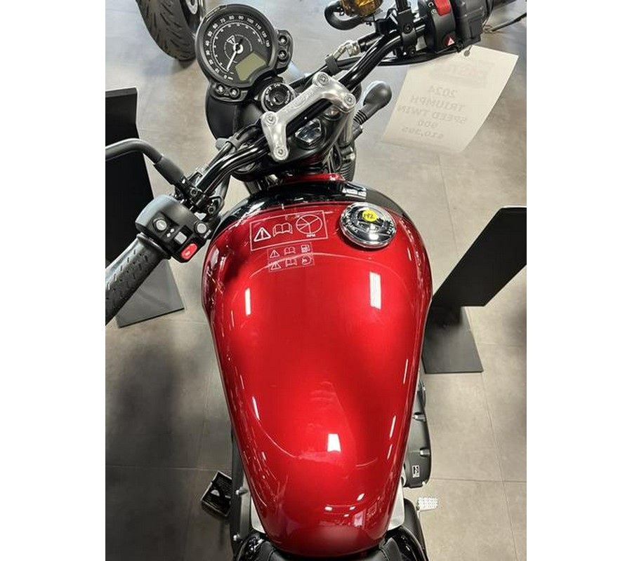 2024 Triumph Speed Twin 900 Carnival Red/Phantom Black