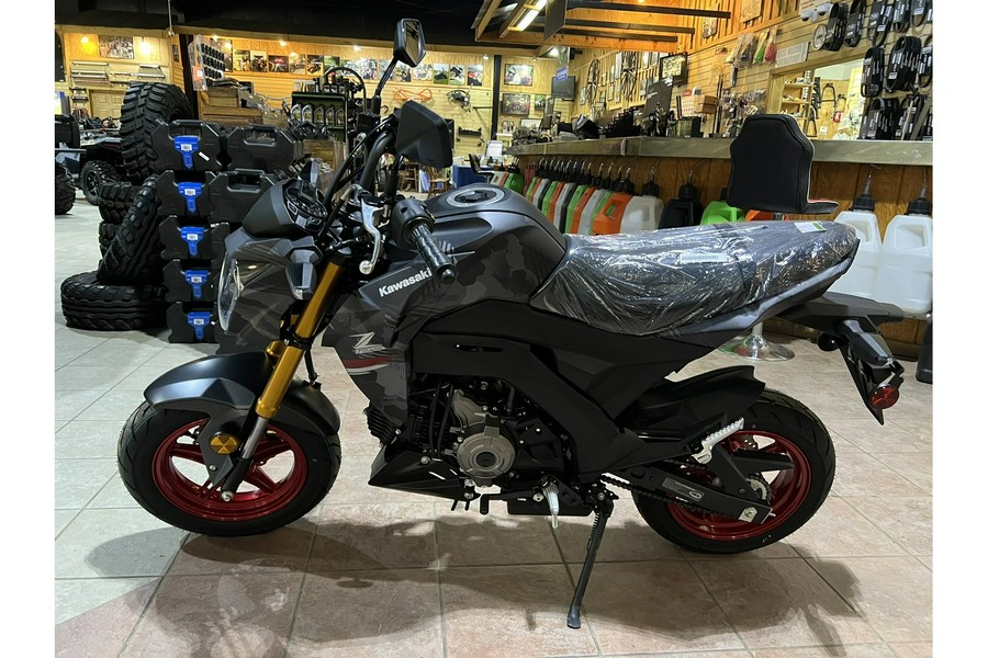 2024 Kawasaki Z125Pro Cypher CamoGray/Metallic Matte Carbon Gray