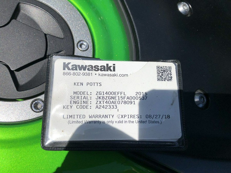 2015 Kawasaki ZG1400EFF