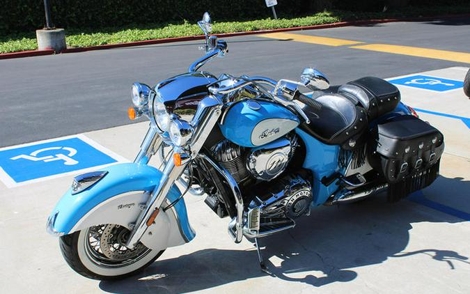 2018 Indian Motorcycle® Chief® Vintage ABS Sky Blue over Pearl White