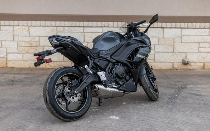 New 2024 KAWASAKI NINJA 650 METALLIC MATTE DARK GRAY AND METALLIC SPARK BLACK AND METALLIC FLAT SPARK BLACK