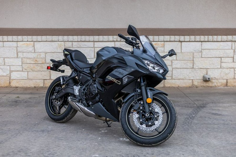 New 2024 KAWASAKI NINJA 650 METALLIC MATTE DARK GRAY AND METALLIC SPARK BLACK AND METALLIC FLAT SPARK BLACK