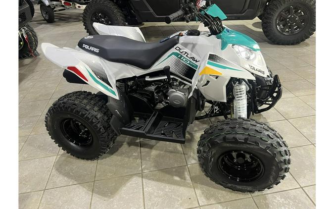 2024 Polaris Industries Outlaw® 110 EFI - Bright White / Radiant Green (youth)