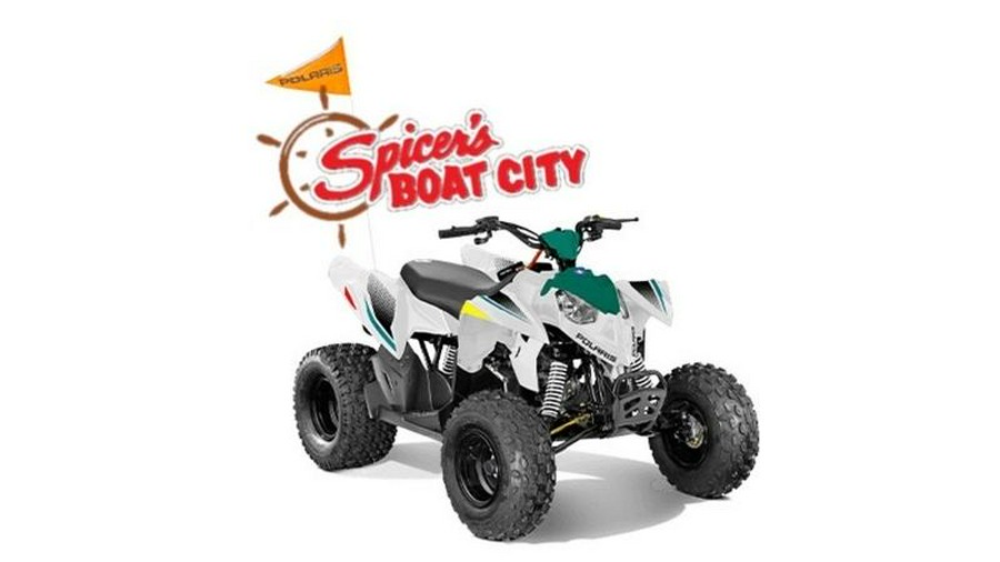 2025 Polaris® Outlaw 110 EFI-Bright White/Radiant Green