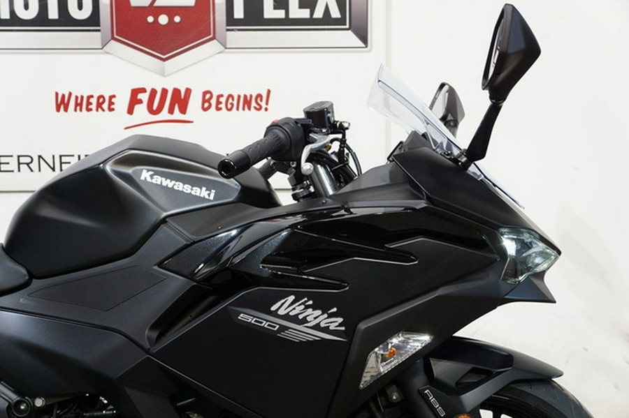2026 Kawasaki Ninja 500 ABS Metallic Flat Spark Black