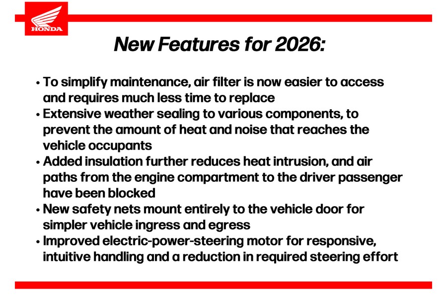 2026 Pioneer 1000 Elite - Honda