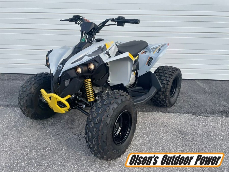 2024 Can-Am Renegade 110 EFI Gray & Yellow / Blue & Black