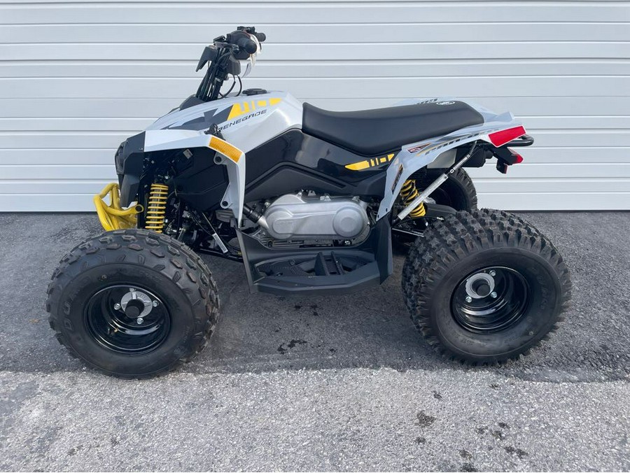 2024 Can-Am Renegade 110 EFI Gray & Yellow / Blue & Black