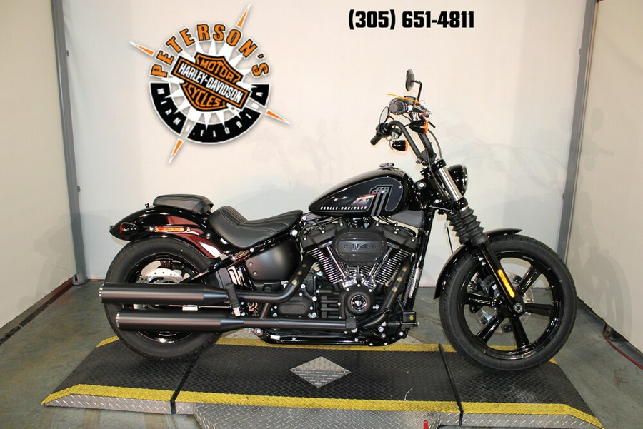 New 2024 Harley-Davidson Street Bob 114 Cruiser FXBBS Motorcycle For Sale In Miami, Florida