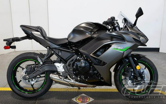 2024 Kawasaki Ninja 650 Metallic Matte Dark Gray/Metallic Spark