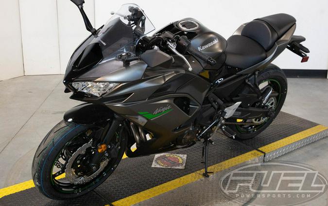 2024 Kawasaki Ninja 650 Metallic Matte Dark Gray/Metallic Spark