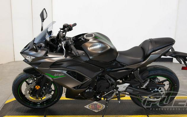 2024 Kawasaki Ninja 650 Metallic Matte Dark Gray/Metallic Spark