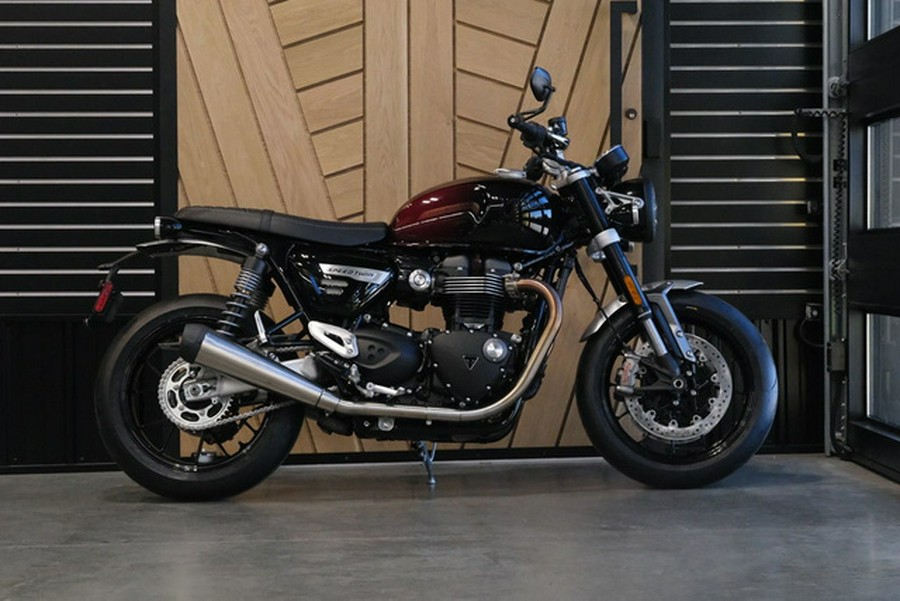 2024 Triumph Speed Twin 1200 Stealth Edition PHANTOM REDSILVER RED