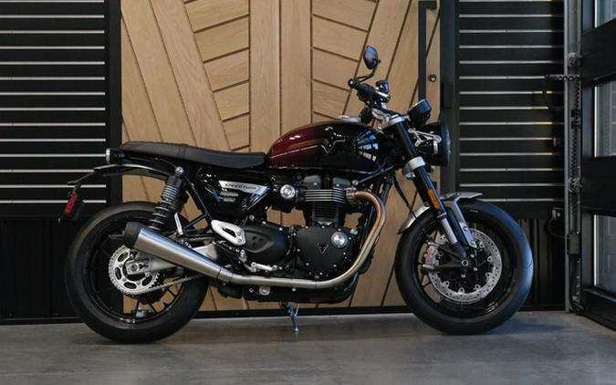 2024 Triumph Speed Twin 1200 Stealth Edition PHANTOM REDSILVER RED