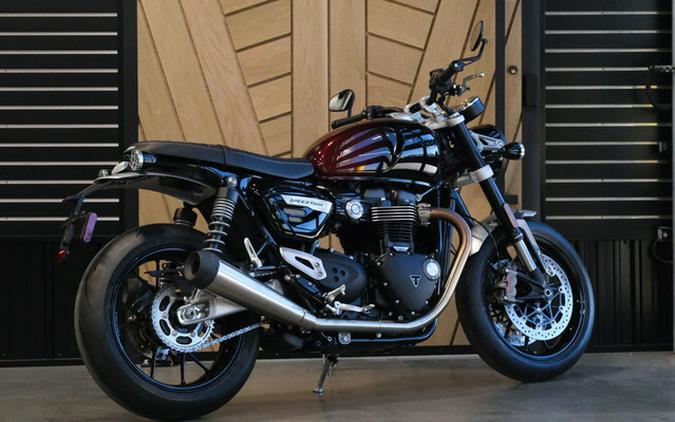 2024 Triumph Speed Twin 1200 Stealth Edition PHANTOM REDSILVER RED