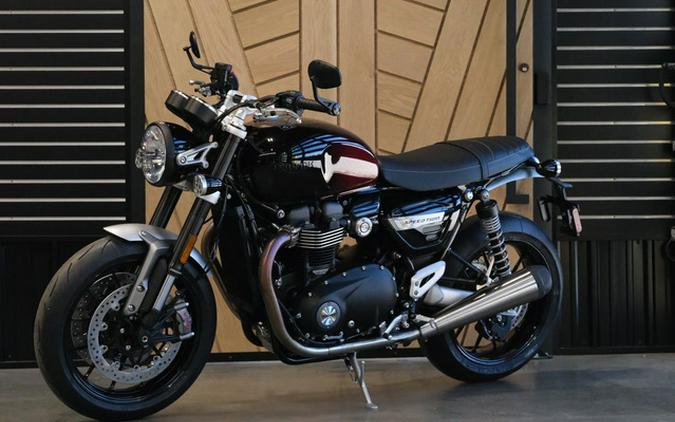 2024 Triumph Speed Twin 1200 Stealth Edition PHANTOM REDSILVER RED