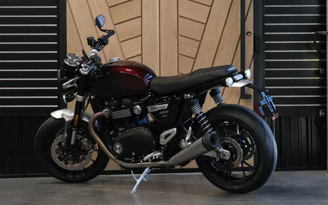 2024 Triumph Speed Twin 1200 Stealth Edition PHANTOM REDSILVER RED