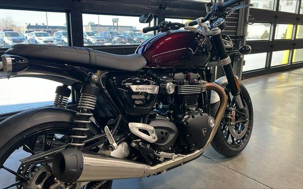 2024 Triumph Speed Twin 1200 Stealth Edition PHANTOM REDSILVER RED