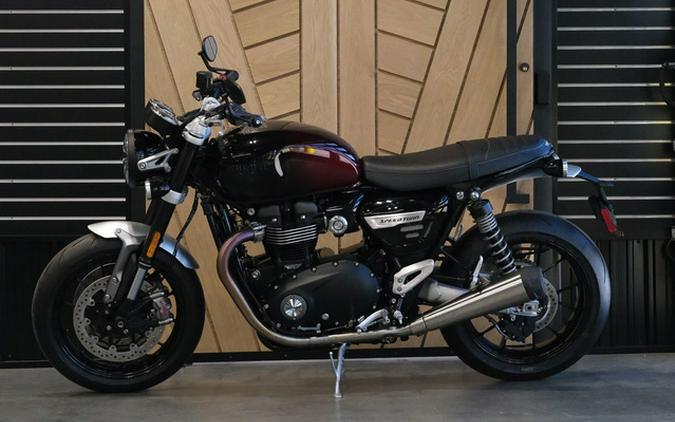 2024 Triumph Speed Twin 1200 Stealth Edition PHANTOM REDSILVER RED