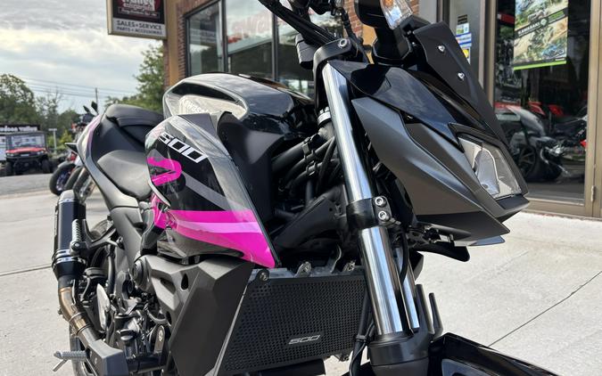 2025 Kawasaki Z500 ABS Metallic Spark Black/Metallic Matte Graphenesteel Gray - 3848U