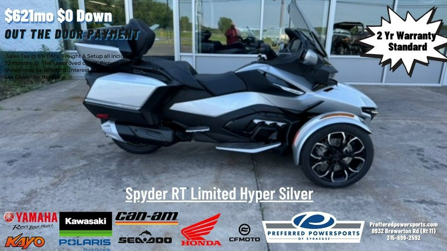 2024 Can-Am Spyder RT Limited Hyper Silver