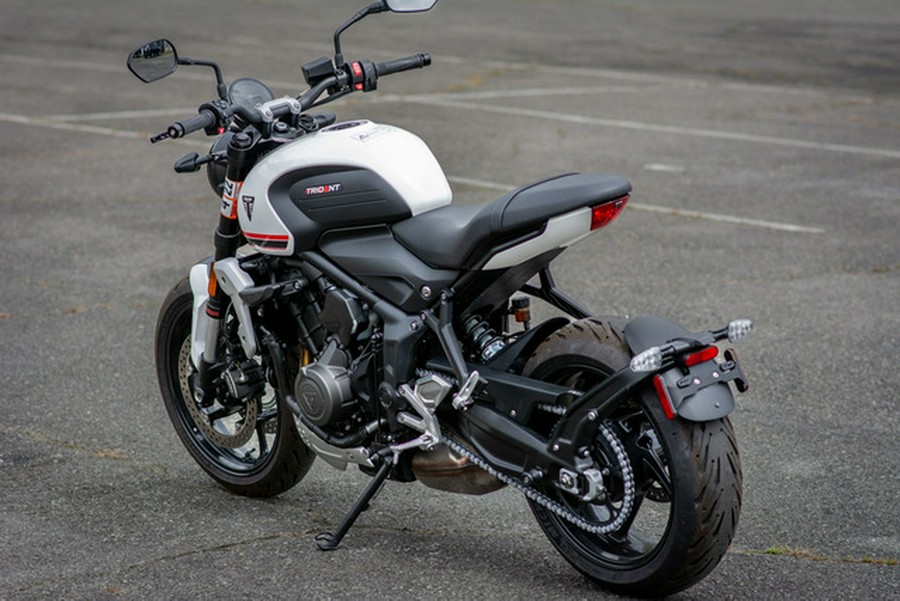 2022 Triumph Trident 660 Crystal White