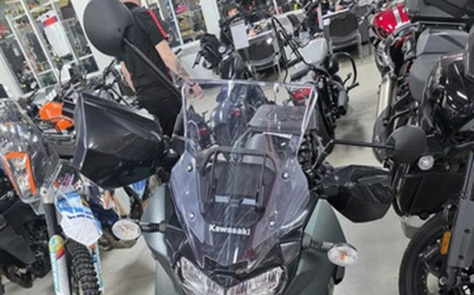 2025 Kawasaki KLR650 S Metallic Matte Old School Green ABS