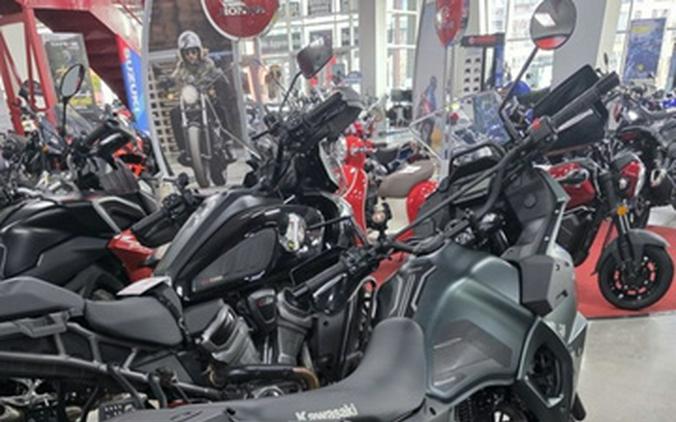 2025 Kawasaki KLR650 S Metallic Matte Old School Green ABS