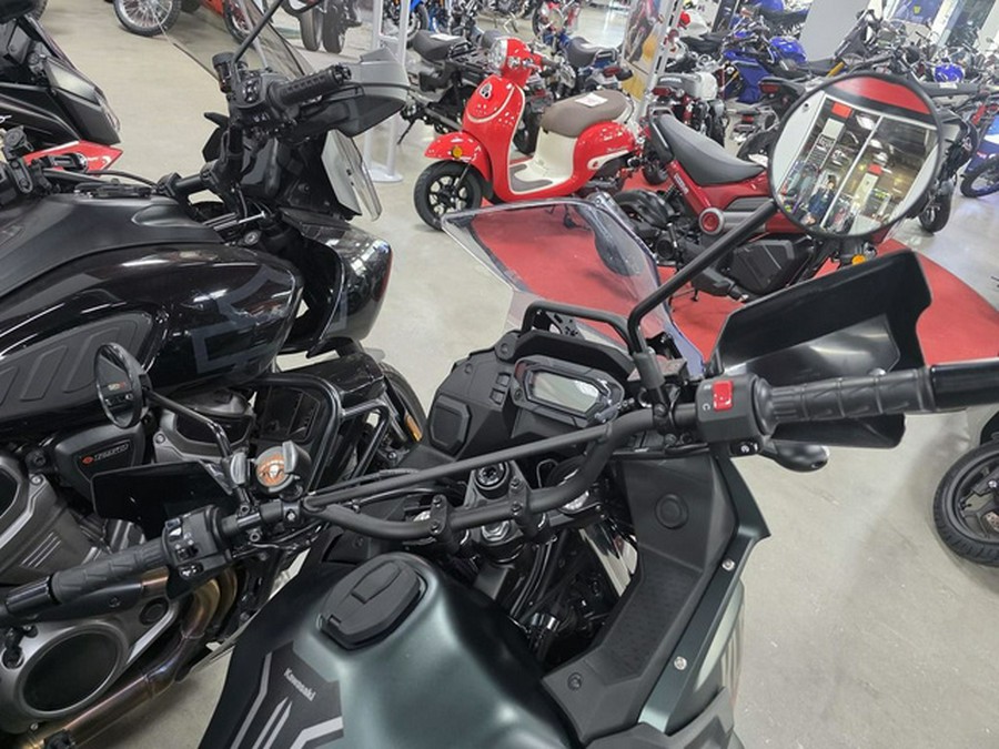 2025 Kawasaki KLR650 S Metallic Matte Old School Green ABS