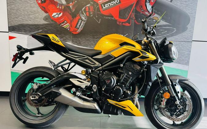 2024 Triumph Street Triple 765 RS Cosmic Yellow