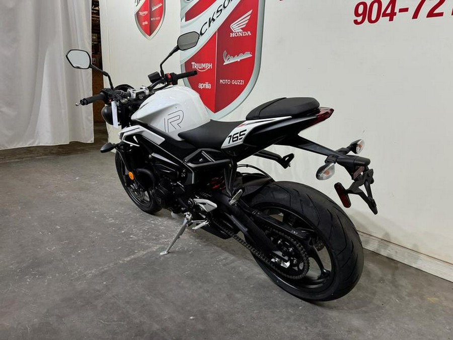 2024 Triumph Street Triple 765 R Crystal White