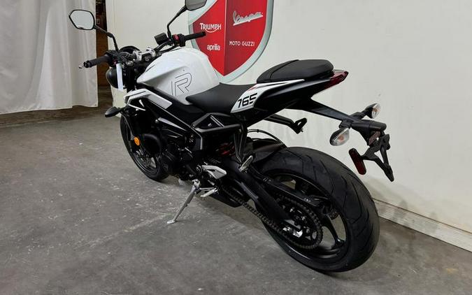 2024 Triumph Street Triple 765 R Crystal White