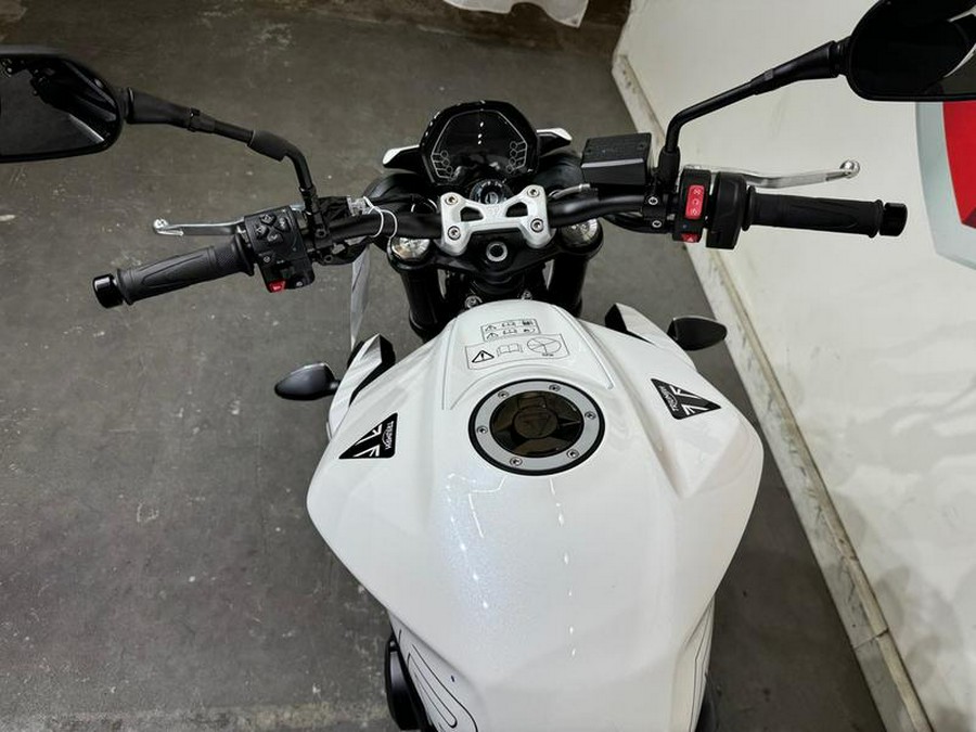 2024 Triumph Street Triple 765 R Crystal White