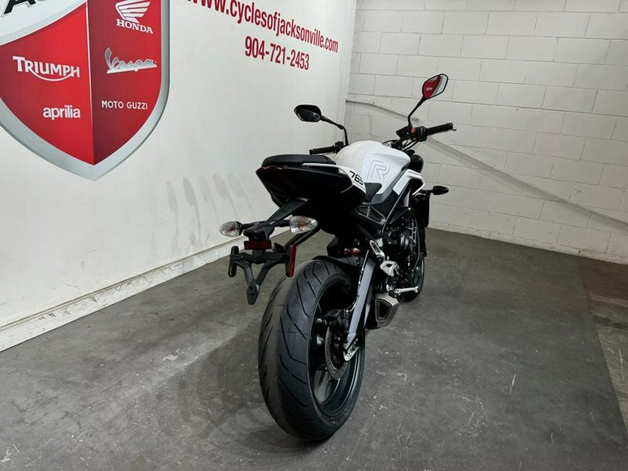 2024 Triumph Street Triple 765 R Crystal White