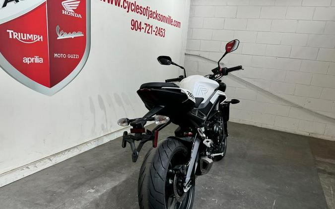 2024 Triumph Street Triple 765 R Crystal White