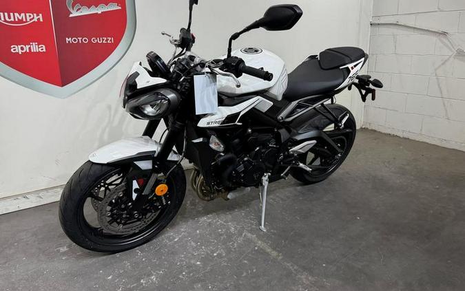 2024 Triumph Street Triple 765 R Crystal White