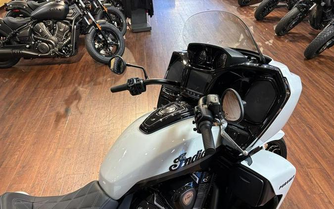 2025 Indian Motorcycle® Pursuit® Dark Horse® Ghost White Metallic with Black Vivid
