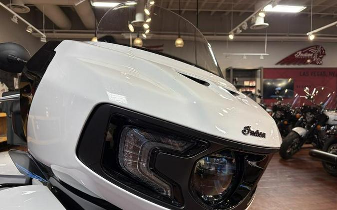 2025 Indian Motorcycle® Pursuit® Dark Horse® Ghost White Metallic with Black Vivid