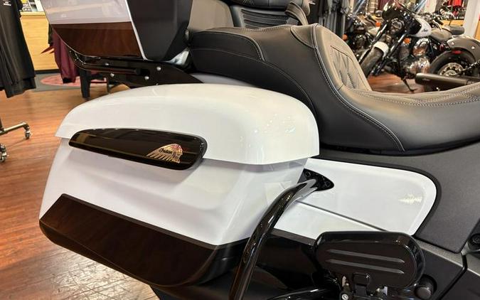 2025 Indian Motorcycle® Pursuit® Dark Horse® Ghost White Metallic with Black Vivid