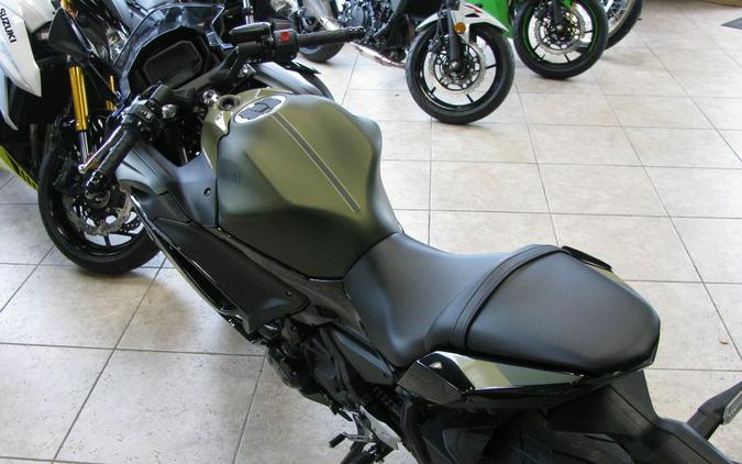 2024 Kawasaki Ninja® 650 Metallic Covert Green/Metallic Spark Black