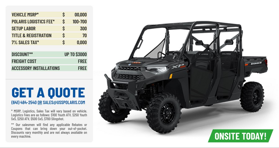 2024 Polaris Industries Ranger® Crew XP 1000 Premium